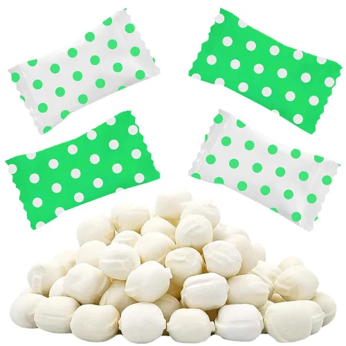 Miniatura 10 de Fruidles Big Dots - Menta para después de la cena, sin grasa, certificado Kosher, envueltas individualmente (rosa brillante, 55 piezas)