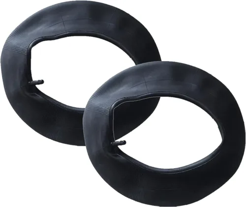AcbbMNS 2 ruedas de repuesto de tubo interior de 4.10/3.50-4 pulgadas con vástago de válvula recto TR13 para camiones de mano, carros, cortacésped,