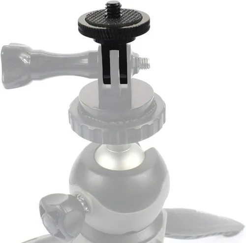 Miniatura 7 de Soporte de trípode de liberación rápida CNC de aluminio con interfaz base de hebilla de adaptador de 1/4 compatible con Hero 13/12/11, OSMO 360, ONE
