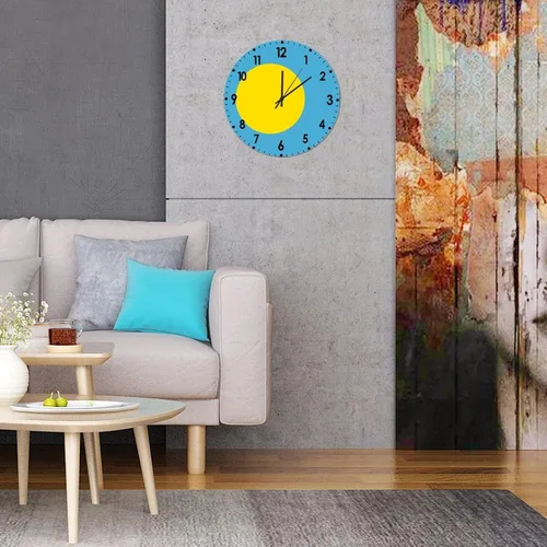Miniatura 617 de Cheyan Reloj de pared con bandera de Canadá de 12 pulgadas, silencioso, sin tictac, de PVC, funciona con pilas, reloj redondo decorativo, regalo