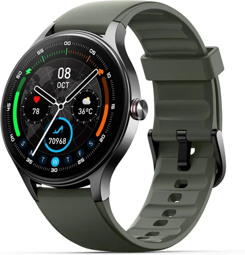 Miniatura 10 de Woneligo Relojes inteligentes para hombres y mujeres, reloj AMOLED de fitness con pantalla táctil de 1.57 pulgadas para iPhone y Android, monitor