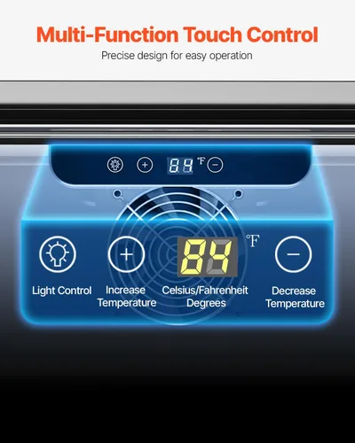 Miniatura 4 de VEVOR Refrigerador de bebidas para exteriores de 24 pulgadas, refrigerador de bebidas integrado de 150 cuartos de galón, enfriador de eficiencia