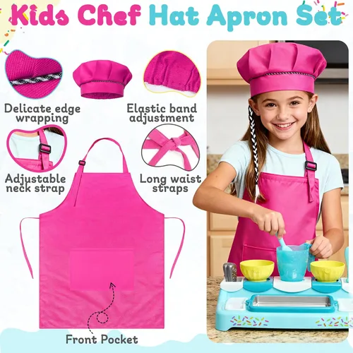 Miniatura 5 de Ultimate Ice Cream Maker para niños, juego interactivo de cocina para niños, incluye bandeja de congelación, cuencos, utensilios, 2 mezclas