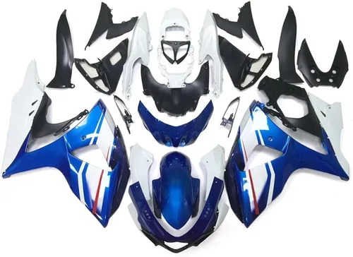 Miniatura 348 de Kit de carenado de inyección azul, negro y blanco para Suzuki GSXR600 GSX750 2006 2007 GSXR 600 GSX-R750 06 07 ABS Carenado de plástico completo