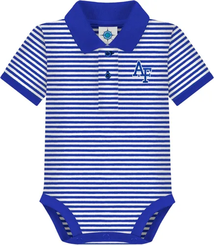 Creative Knitwear Body tipo polo a rayas para bebé, logotipo del equipo, varios colores, para niños y niñas (0-12 meses)