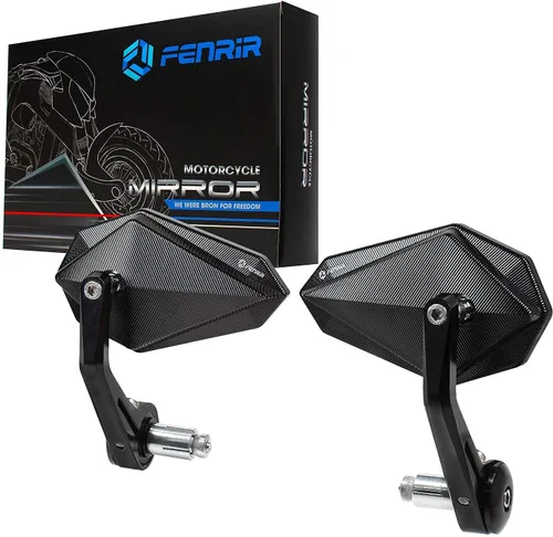 FENRIR Espejo de motocicleta con adaptador para Yamaha MT09 (2014-2020) MT01 MT07 (2014-2024) MT10 FZ1 FZ6 FZ07 FZ09 FZ10 XSR700 XSR900 (2016-2021)