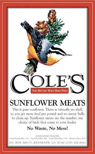 Miniatura 3 de Cole's SM10 - Semilla de pájaro de carne de girasol, 10 libras