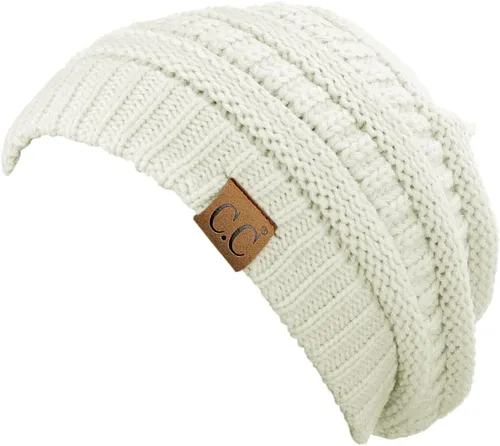 Miniatura 314 de C.C Trendy Warm Chunky Soft Stretch Cable Knit Beanie