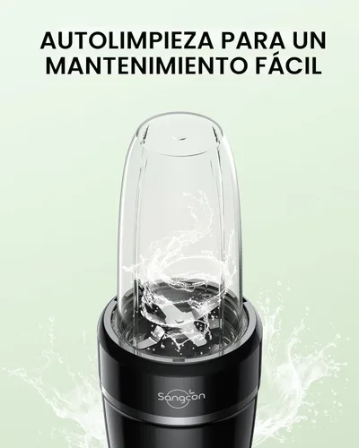 Miniatura 8 de Sangcon Licuadora de batidos de 1000 W para cocina, licuadoras para batidos con (3) tazas (2) cubiertas de boquilla, (1) tapa de almacenamiento (1)