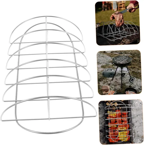 Miniatura 5 de KICHOUSE Parrilla de acero inoxidable para carne, parrilla de acero inoxidable, parrilla para asador, parrilla para carne, utensilios de cocina