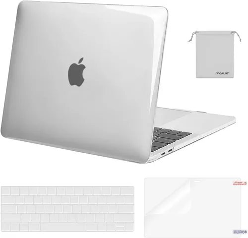 Miniatura 19 de MOSISO - Carcasa rígida de plástico, cubierta de teclado, protector de pantalla y bolsa de almacenamiento para MacBook Pro 13 pulgadas/33 cm Azul