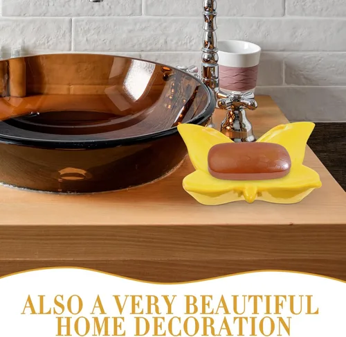 Miniatura 8 de Jabonera de mariposa para baño, jabonera, lindo soporte para jabón para ducha, jabonera linda, barra, jabonera, caja de jabón de baño, jabonera