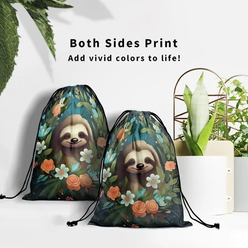 Miniatura 77 de Bolsa de agarre de gimnasia de piel de animal, bolsa de gimnasia con cordón ajustable, bolsa de cuerda para fauna silvestre, Mariposas Galaxy
