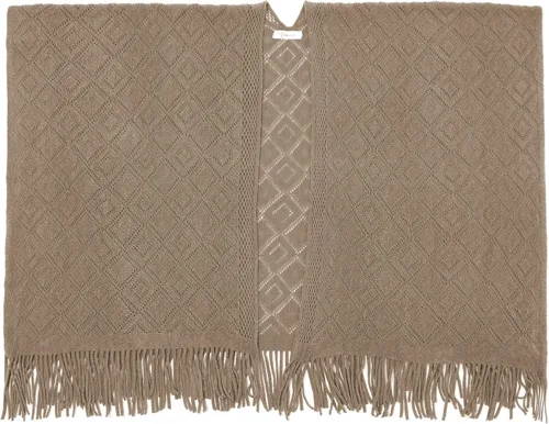 Miniatura 3 de Soul Young - Chal de punto para mujer, poncho con flecos y capa