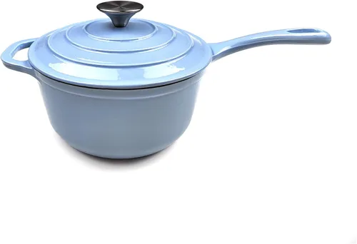 Miniatura 9 de HAWOK Mini cacerola de hierro fundido de 2 cuartos de galón, 7 pulgadas con tapa, pre-sazonada