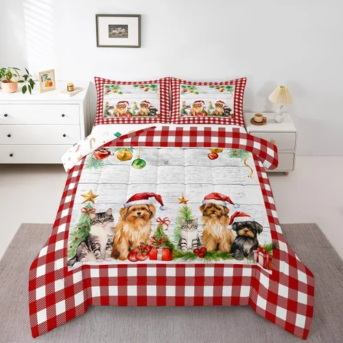 Miniatura 14 de Erosebridal Juego de ropa de cama Kawaii de muñeco de nieve tamaño individual para niños y niñas, juego de ropa de cama de feliz año nuevo, edredón