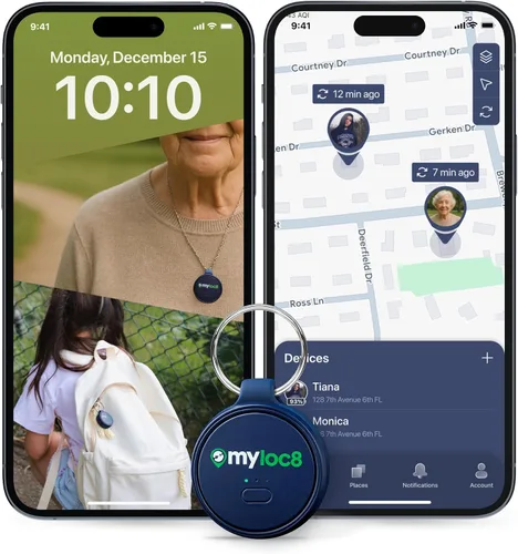 Miniatura 14 de Rastreador GPS para niños con botón SOS - Dispositivo de seguimiento en tiempo real para niños, mochila, llaves, alertas inteligentes, etiqueta