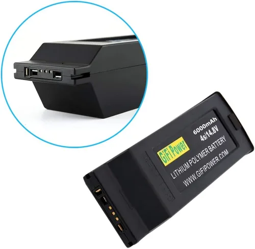 Miniatura 5 de Beacon Pet 6000mah 4S 14.8V batería LiPO de alta potencia compatible con YUNEEC Typhoon H Drone (1 paquete)