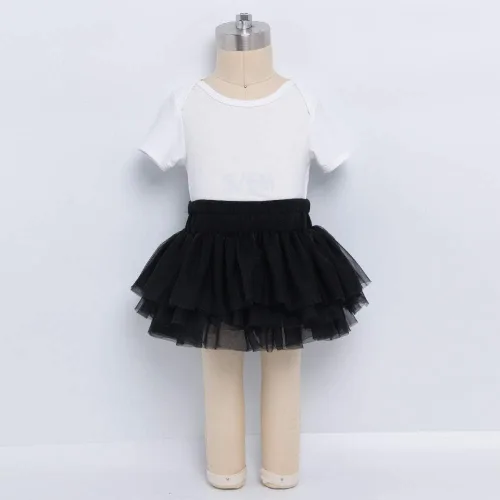 Miniatura 3 de Anbaby Falda tutú suave para bebés y niñas pequeñas con volantes