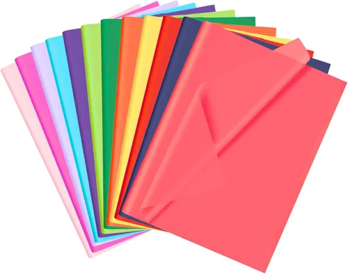 Miniatura 14 de Papel de seda blanco, 14 x 20 pulgadas, 100 hojas de papel de regalo para bolsas de regalo, manualidades, proyectos, boda, cumpleaños, aniversario