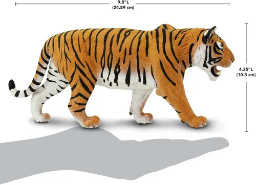 Miniatura 3 de Safari Ltd. Figura de tigre siberiano, figura realista de 10.5 pulgadas, juguete educativo para niños, niñas y niños a partir de 1 año