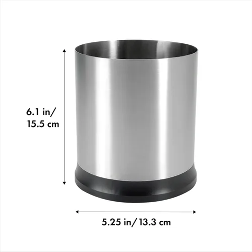 Miniatura 2 de OXO Good Grips: Recipiente para utensilios de cocina de acero inoxidable giratorio, Acero inoxidable, Stainless, N/A