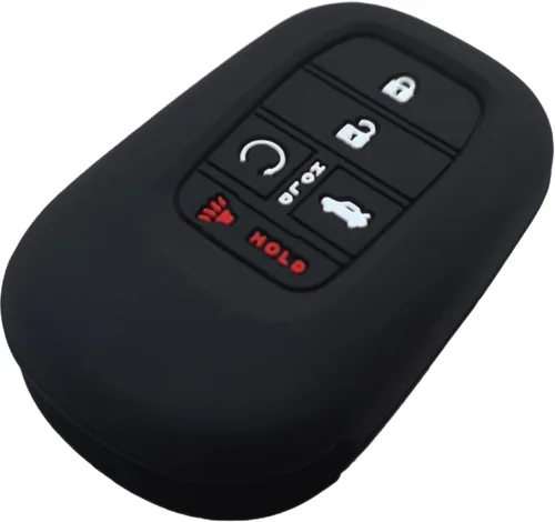 Miniatura 5 de Funda de silicona para llavero de 5 botones, protector sin llave compatible con Honda Accord Civic HR-V CR-V Pilot Sport SI EX EX-L Touring 2022