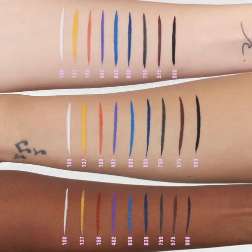 Miniatura 4 de 3INA The Color Pen Eyeliner - Lápiz delineador de ojos líquido colorido impermeable para un aspecto atrevido, punta de fieltro precisa, maquillaje