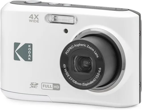 Miniatura 2 de Kodak FZ45WH PIXPRO FZ45 - Cámara digital de 16 MP, color blanco, paquete con tarjeta de memoria Lexar Professional 633x 64GB UHS-1 Clase 10 SDXC