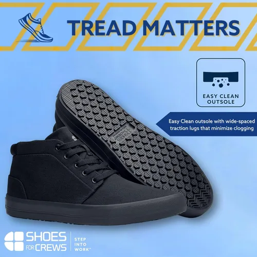 Miniatura 3 de Shoes for Crews Cabbie II, zapatos de trabajo unisex antideslizantes para hombre, mujer, para servicio de alimentos
