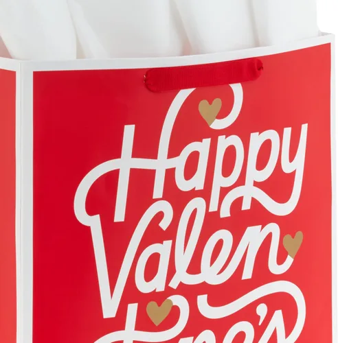 Miniatura 6 de Hallmark Bolsas de regalo grandes de 13 pulgadas para el día de San Valentín con papel de seda