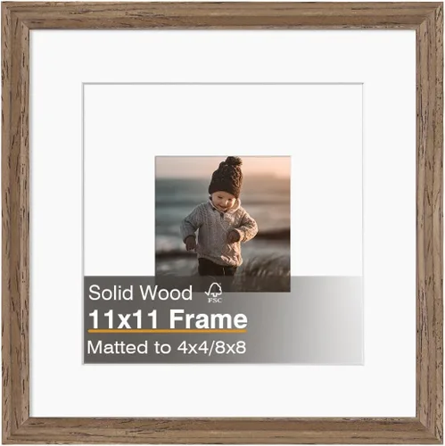 Miniatura 10 de KINLINK 3.5x5 Picture Frame, Ash Black Solid Wood Frame with Plexiglass for Table Top and Wall Mounting, Photo Frame for Horizontal or Vertical
