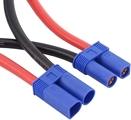 Miniatura 4 de FLYRC 2 unids EC5 serie serie conector de batería 12AWG cable de silicona suave adaptador para RC Lipo batería helicóptero Quadcopter