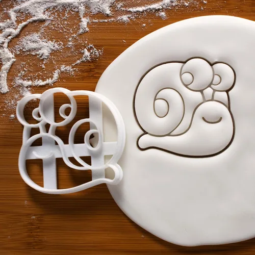 Miniatura 3 de Juego de 3 cortadores de galletas con temática caprichosa (diseños: seta, caracol, y hoja de arce), 3 piezas - Bakerlogy