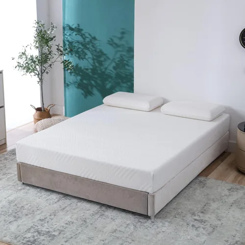 Miniatura 3 de EGO - Colchón de espuma viscoelástica de té verde en pulgadas, certificado CertiPUR-US, colchón de gel refrescante, cama sin fibra de vidrio en una