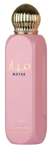 Lattafa Mayar – Fragancia duradera en aerosol para todo el cuerpo con notas frutales, florales y ambarinas para mujeres, 5.07 onzas / 150 ml