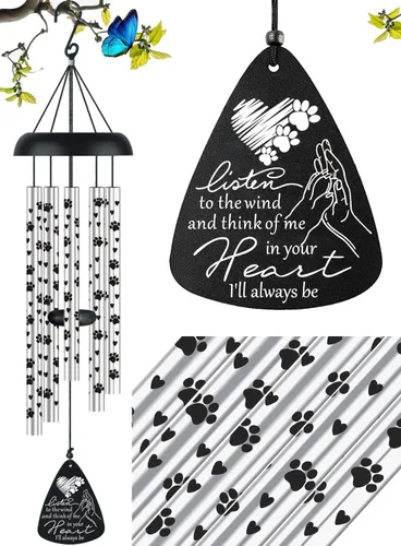 Miniatura 11 de Regalos de duelo conmemorativos de simpatía para la pérdida de papá, padre, Campanas de viento conmemorativas de simpatía para la pérdida de padre