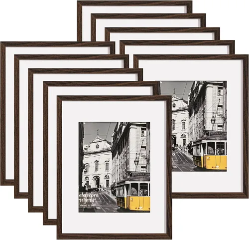 Miniatura 9 de eletecpro - Juego de 10 marcos de fotos de 5 x 7 pulgadas, collage de marcos de fotos para decoración de pared, muestra fotos de 4 x 6