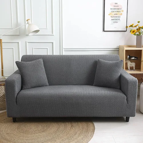 Miniatura 15 de Funda elástica para sillón, funda de sillón gruesa y elástica de tela jacquard, protector de muebles de color sólido, funda de sofá para niños