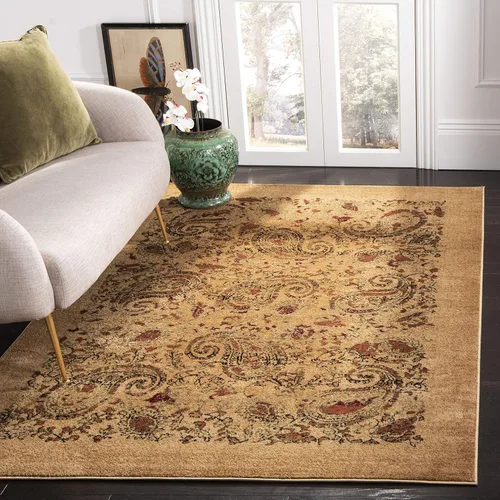 Miniatura 15 de SAFAVIEH Lyndhurst Collection - Alfombra redonda de 7 pies, color beige y multicolor, diseño tradicional de cachemira, no desprende pelusa