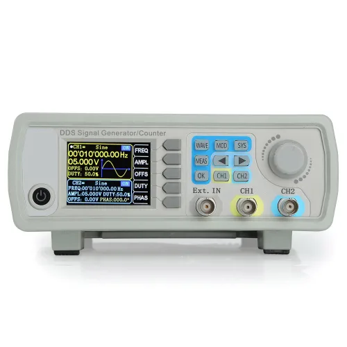 Miniatura 4 de Koolertron DDS Contador de generador de señal, pantalla de 2.4 pulgadas, medidor de frecuencia de generador de onda arbitraria de doble canal