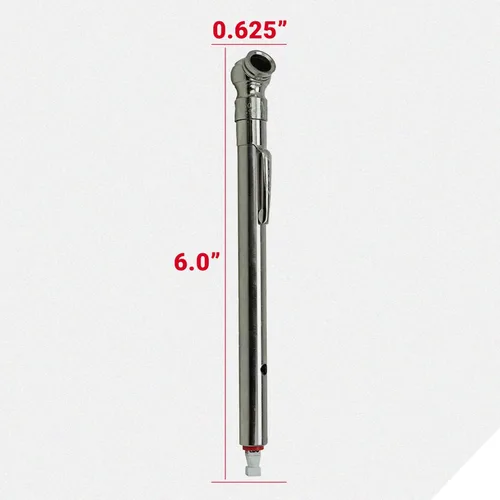 Miniatura 4 de Milton S-928 Medidor de presión de lápiz de neumáticos lleno de aire/agua, válvula deflatadora incorporada, presión medida en PSI y kPa, fácil