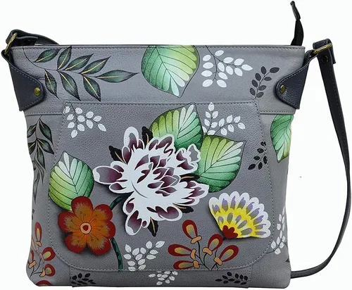 Miniatura 5 de Anna by Anuschka Bolso convertible de cuero genuino pintado a mano para mujer