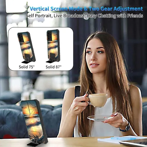 Miniatura 577 de Funda para Samsung Galaxy S22 Ultra 5G, Galaxy S22 Ultra con cubierta de cámara deslizante, funda resistente de doble capa con función atril Black