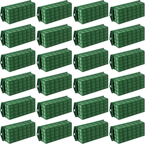 Miniatura 9 de Hahood Paquete de 2 jaulas rectangulares de espuma floral con arreglos florales de espuma floral para flores frescas, decoraciones de boda