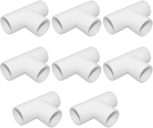 Miniatura 14 de Accesorio en T de PVC de 1", Conector de Codo de 3 Vías, Codo de 90 Grados con Salida Lateral Grado Muebles, Accesorios de Esquina de PVC