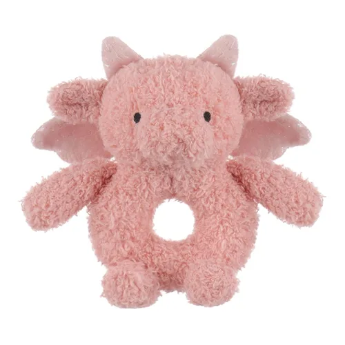 Miniatura 9 de Apricot Lamb Sonajero suave de dragón colorido para niños y niñas, juguete de sonajero de peluche adorable para el recién nacido, 0-3 meses, 0-6
