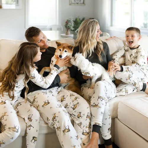 Miniatura 3 de Burt's Bees Baby Pijamas de Halloween y Navidad Pijamas familiares de algodón orgánico a juego para niños pequeños, niños y adultos
