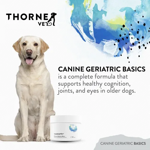 Miniatura 2 de ThorneVET Canine Geriatric Basics - Fórmula multivitamínica/polvo mineral para perros mayores que apoya la cognición, articulaciones y ojos