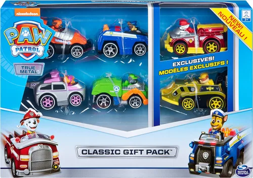 Miniatura 6 de Paw Patrol, True Metal Classic - Paquete de 6 vehículos coleccionables de fundición a presión, escala 1: 55, Launch'N Haul Paw Patroller, juego